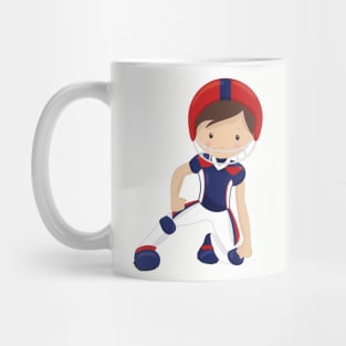 American Football, Cute Boy, Brown Hair, Rugby Mug